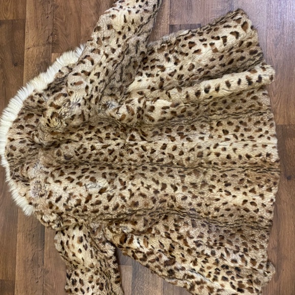 Vintage Leopard Print Faux Fur Coat - Picture 5 of 5